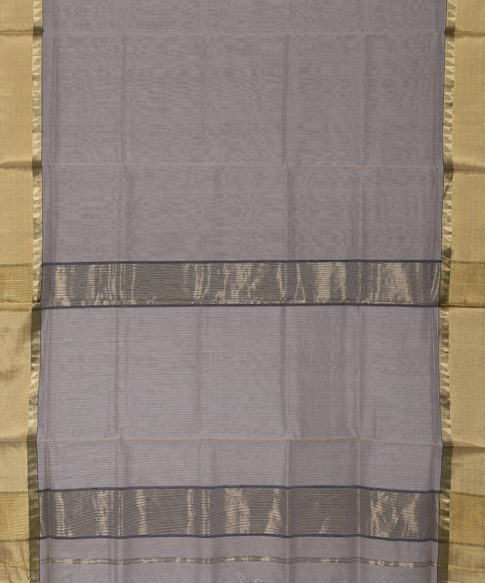 Beige Handloom Maheshwari Sico Saree