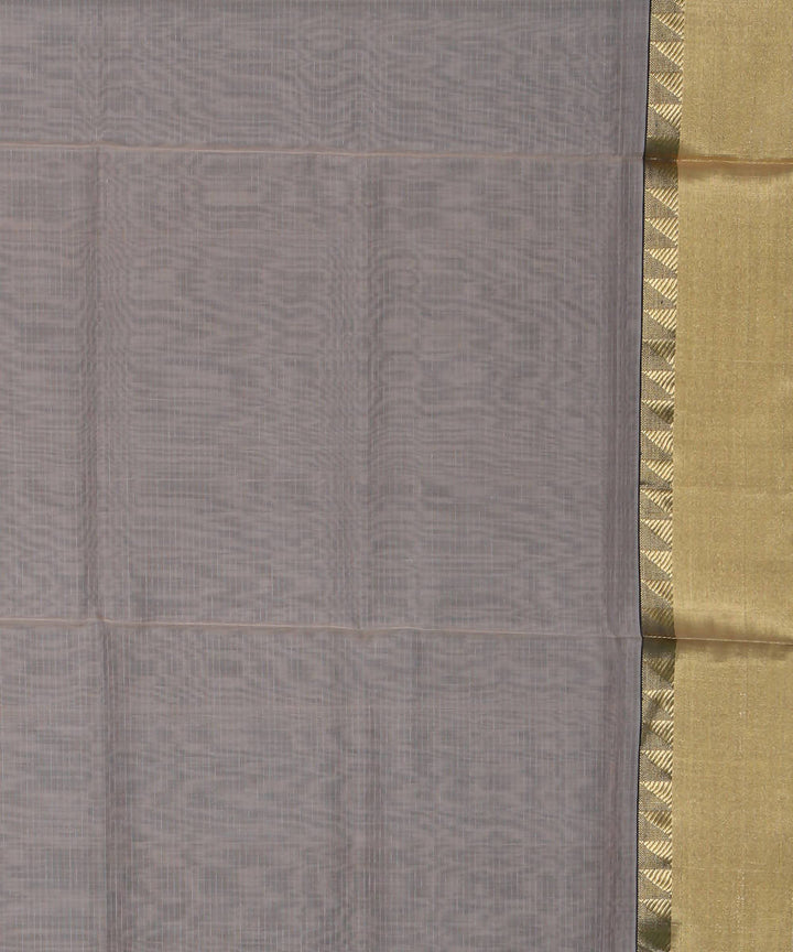 Beige Handloom Maheshwari Sico Saree