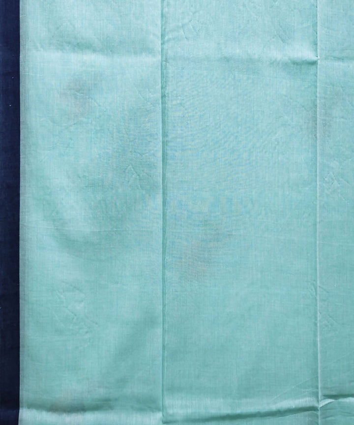 Pale blue handwoven malmal cotton jamdani saree