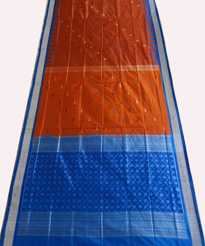 Burnt Orange Silk Saree