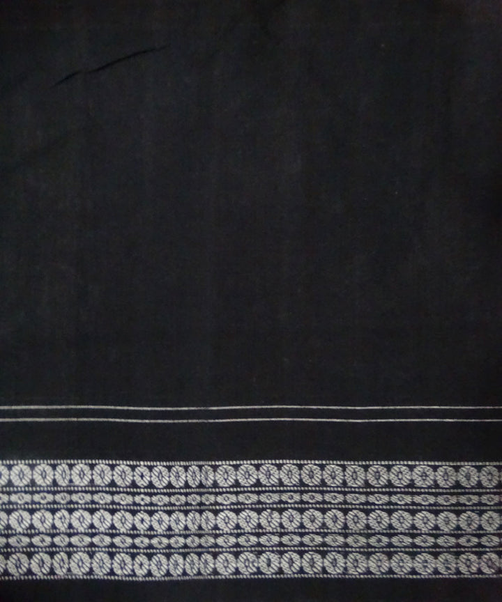 Black Bean tribal ikat cotton Saree