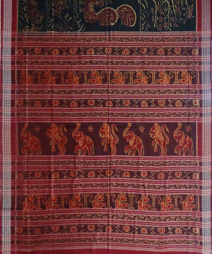 Black Handwoven Cotton Saree