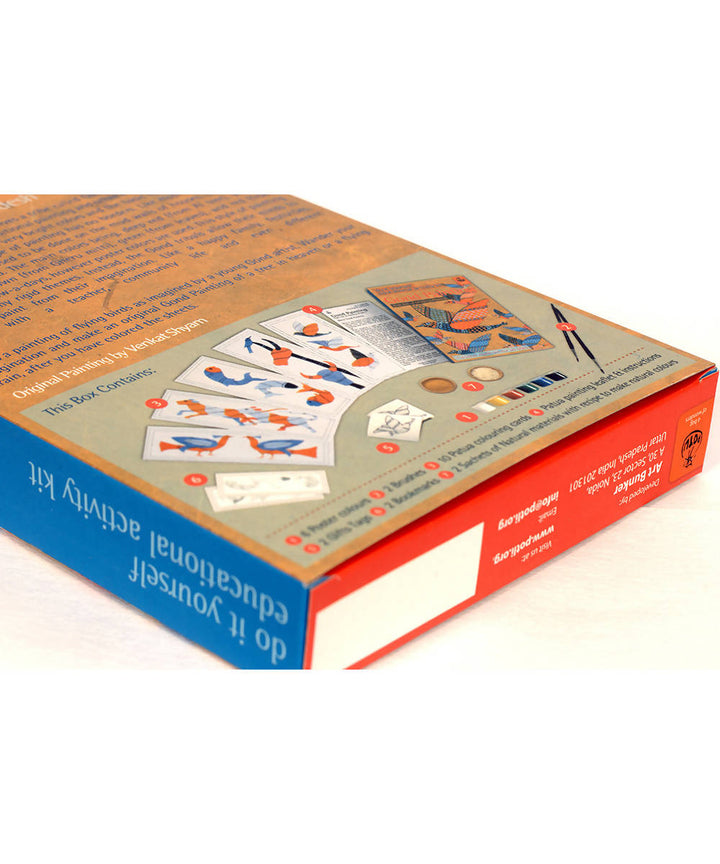 Handmade DIY Educational Colouring Kit Gond Painting of Madhya Pradesh