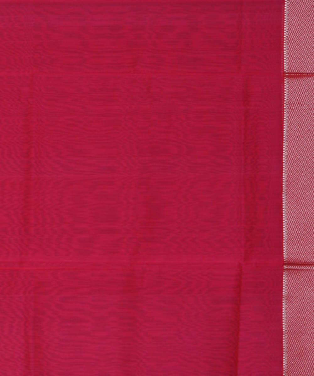 Maheshwari Berry Red Handloom Sico Saree