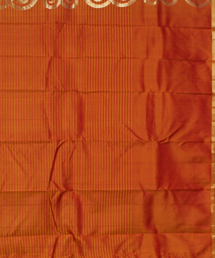 Mustard Handloom Silk Saree