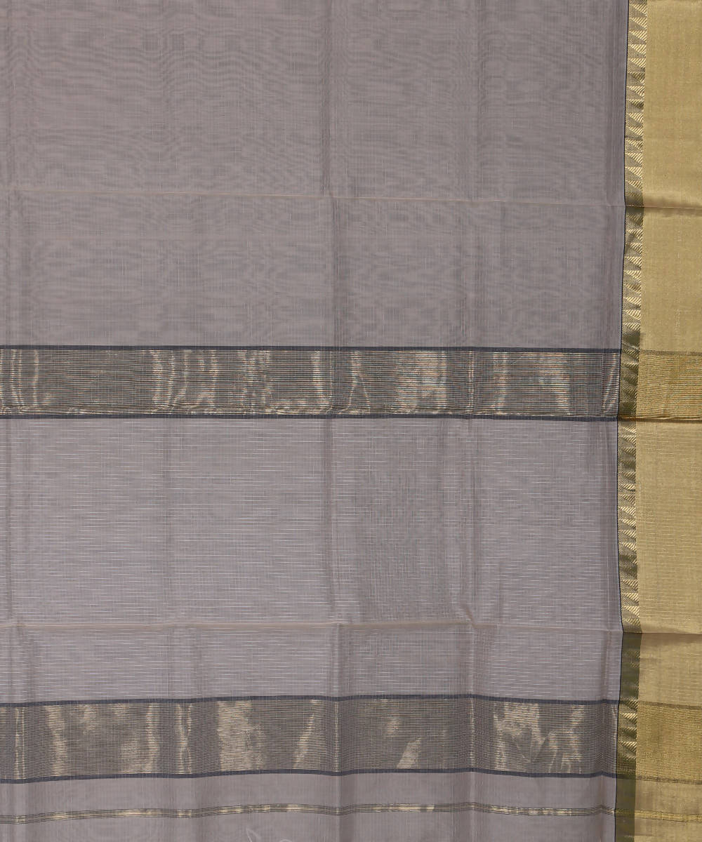 Beige Handloom Maheshwari Sico Saree