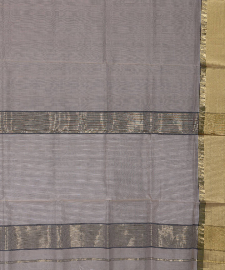 Beige Handloom Maheshwari Sico Saree
