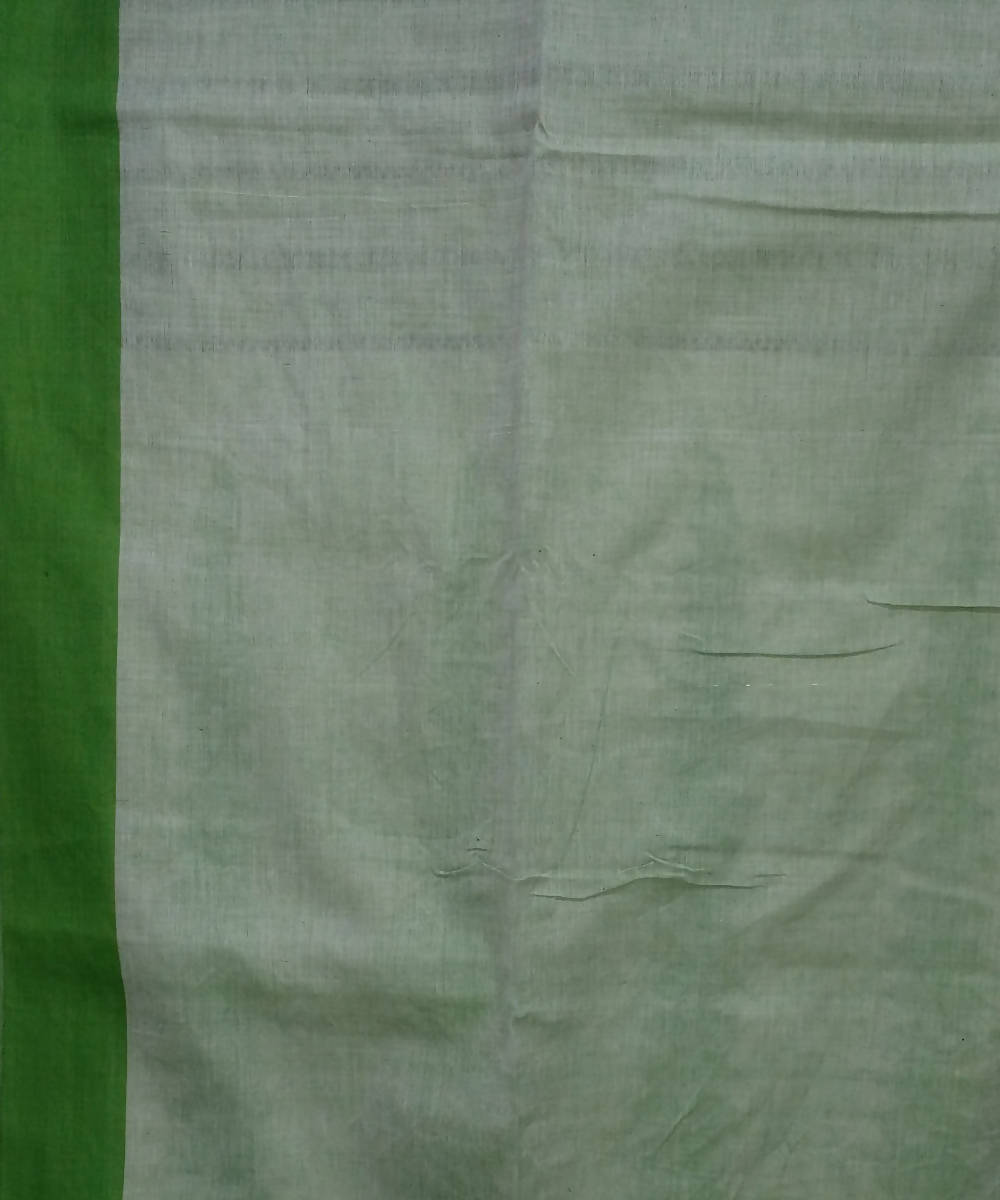 Off White Handwoven Handspun Cotton Saree
