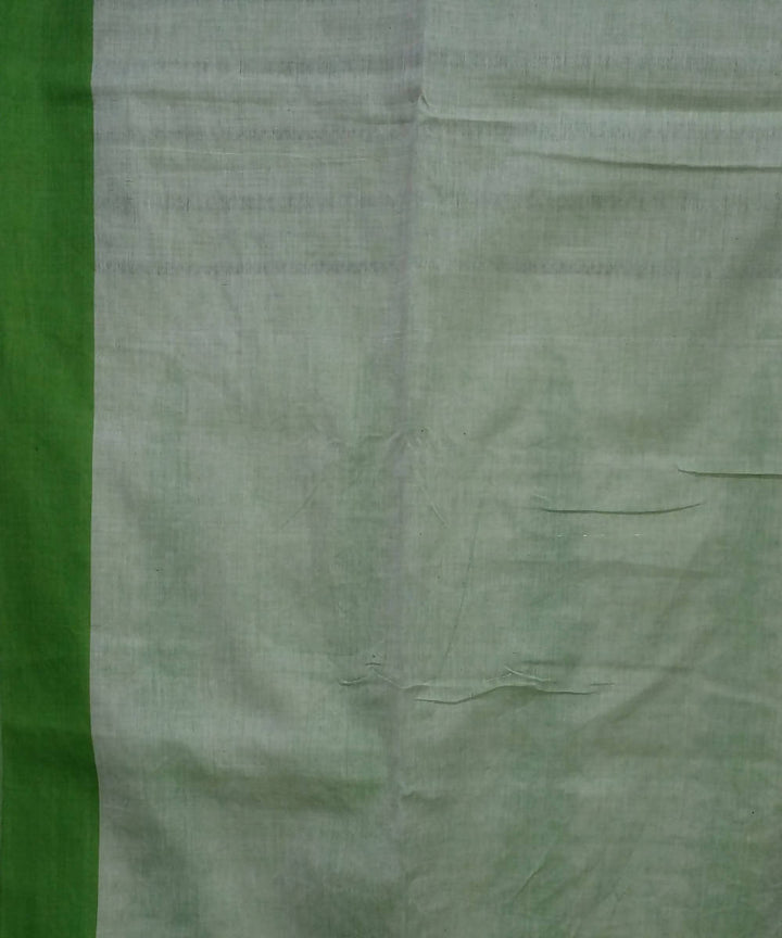 Off White Handwoven Handspun Cotton Saree