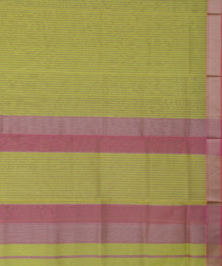 Maheshwari Lemon Handloom Sico Saree
