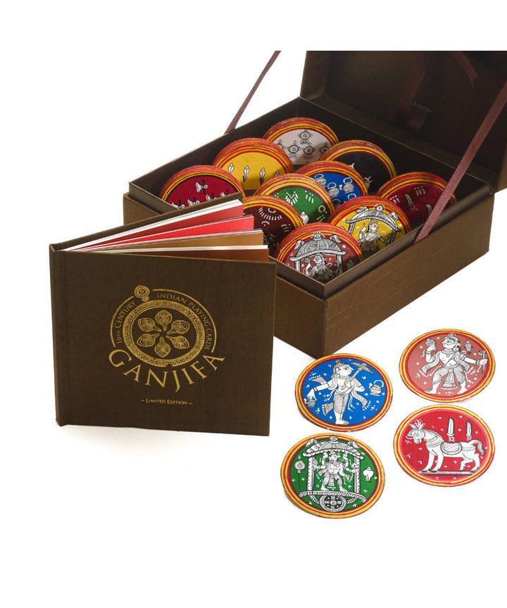 Potli handmade ganjifa playing cards (dashavatar set of 120 cards)
