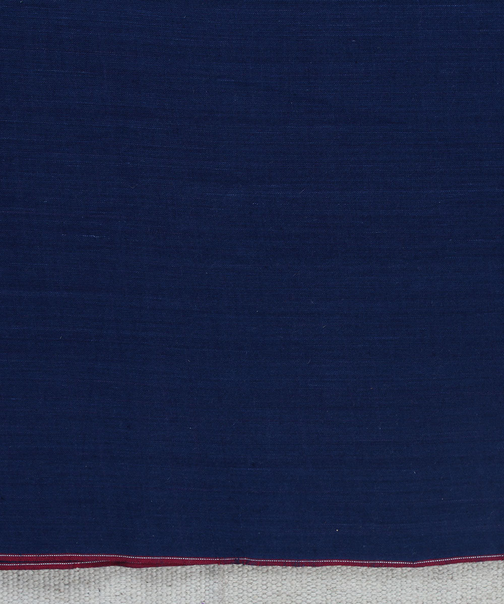 0.50m Handloom Blue Handspun Cotton Fabric