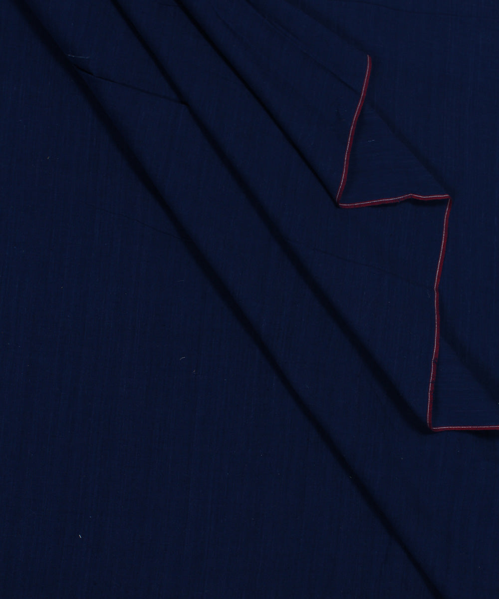 0.50m Handloom Blue Handspun Cotton Fabric