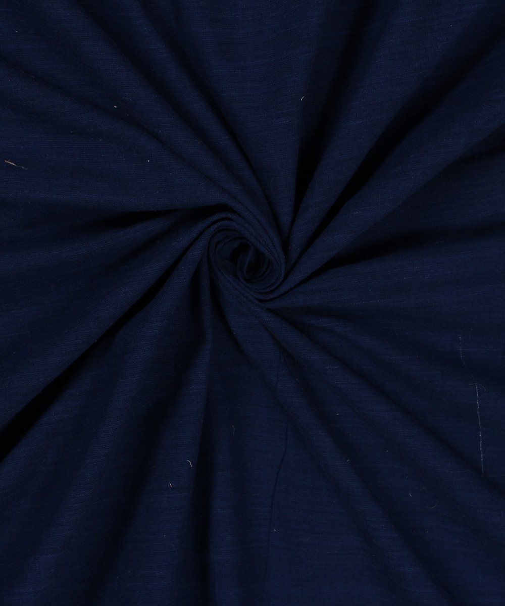 0.50m Handloom Blue Handspun Cotton Fabric