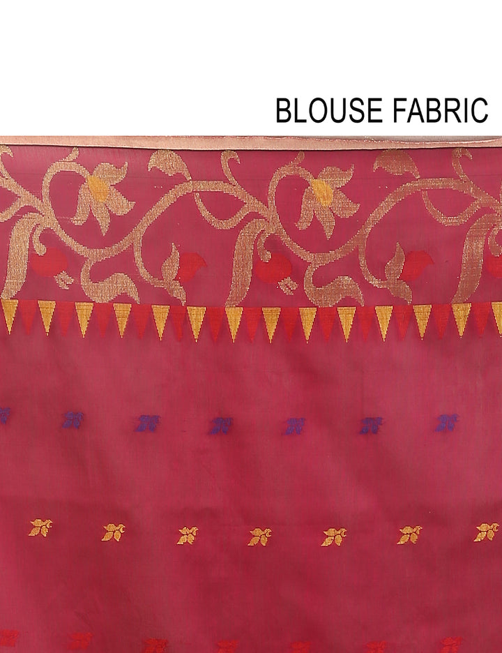 Black handloom art silk and cotton bengal saree