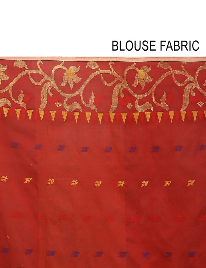 Green handloom art silk and cotton bengal saree