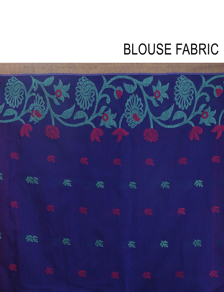 Light pink handloom art silk and cotton bengal saree