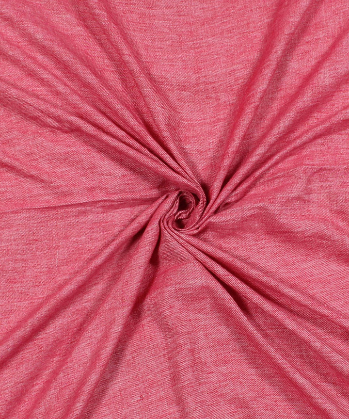 Pink handwoven reversible cotton kurta material