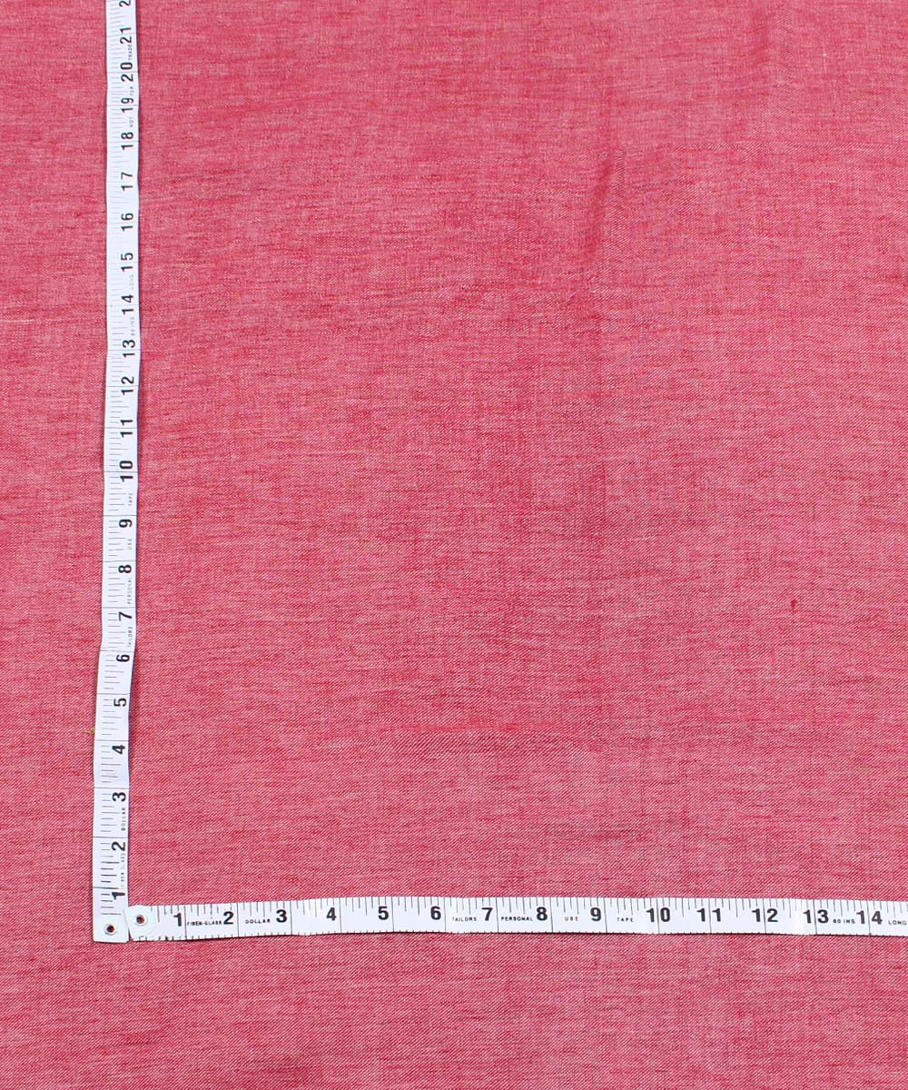 Pink handwoven reversible cotton kurta material