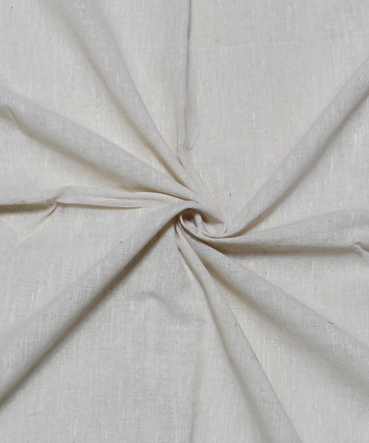 White handwoven cotton fabrics