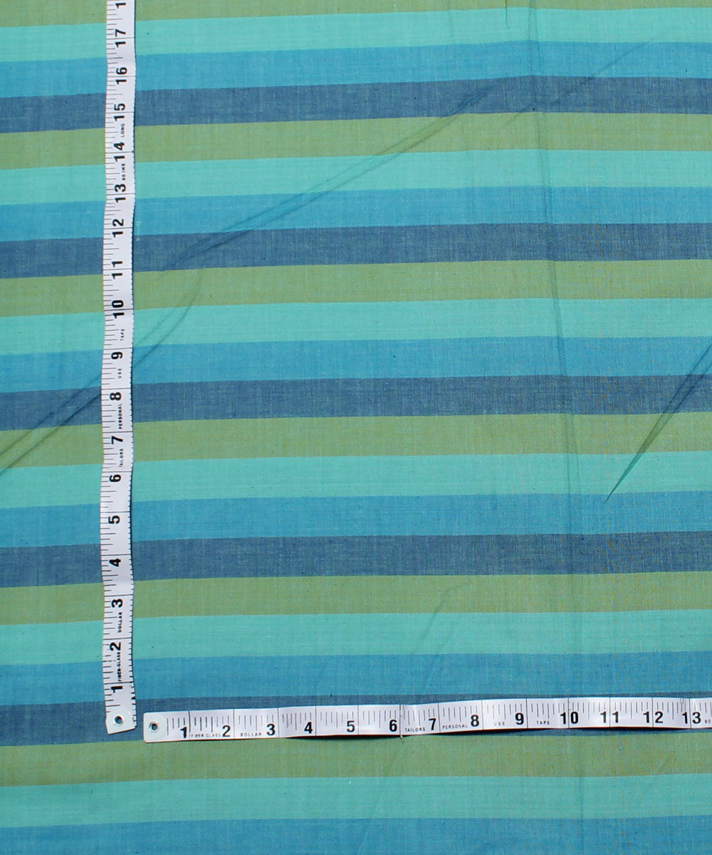 2.5m Sky blue handwoven cotton stripe kurta material