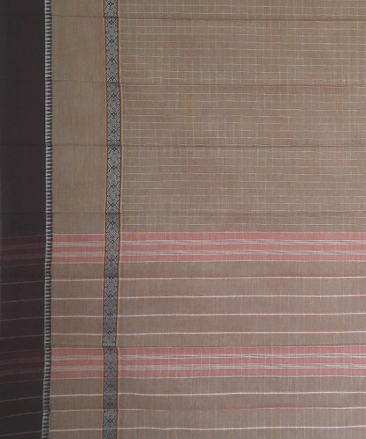 Grey cotton handloom narayanpet saree