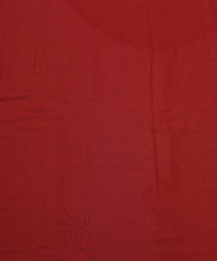 Rust handwoven cotton fabric