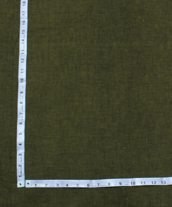 2.5m Moss green handwoven cotton kurta material