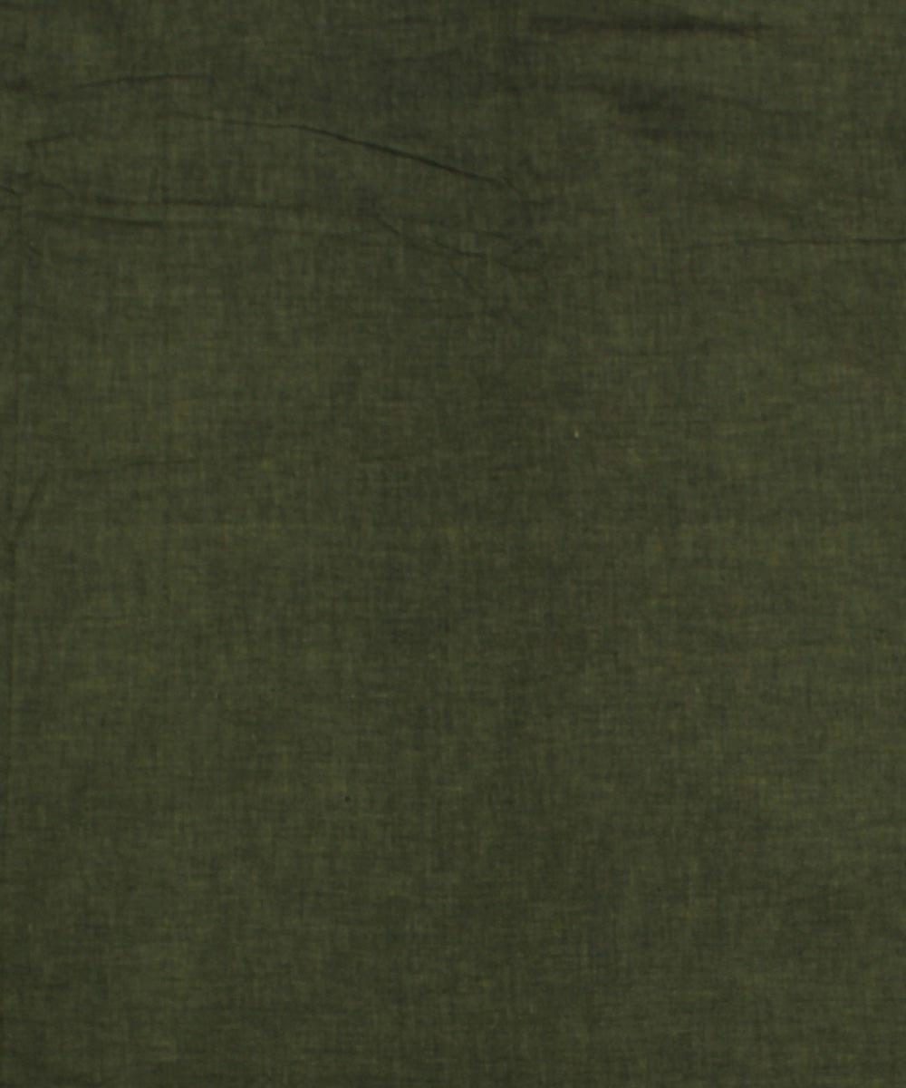 2.5m Moss green handwoven cotton kurta material