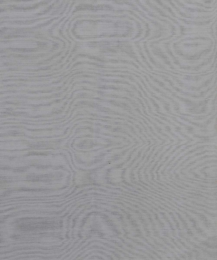 White Handloom Silk Cotton Fabric
