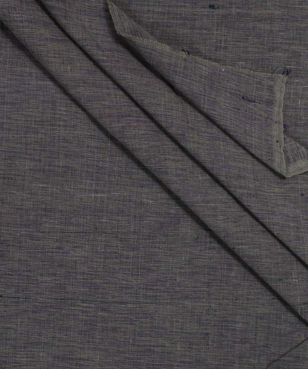Grey Handspun Handloom Cotton Fabric