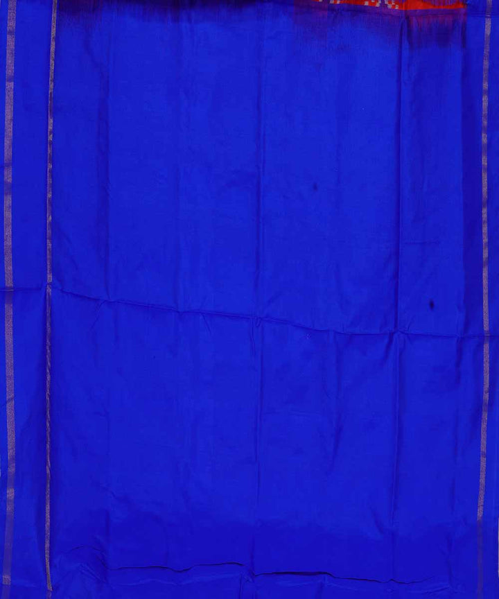 Crimson red handwoven ikkat silk pochampally saree