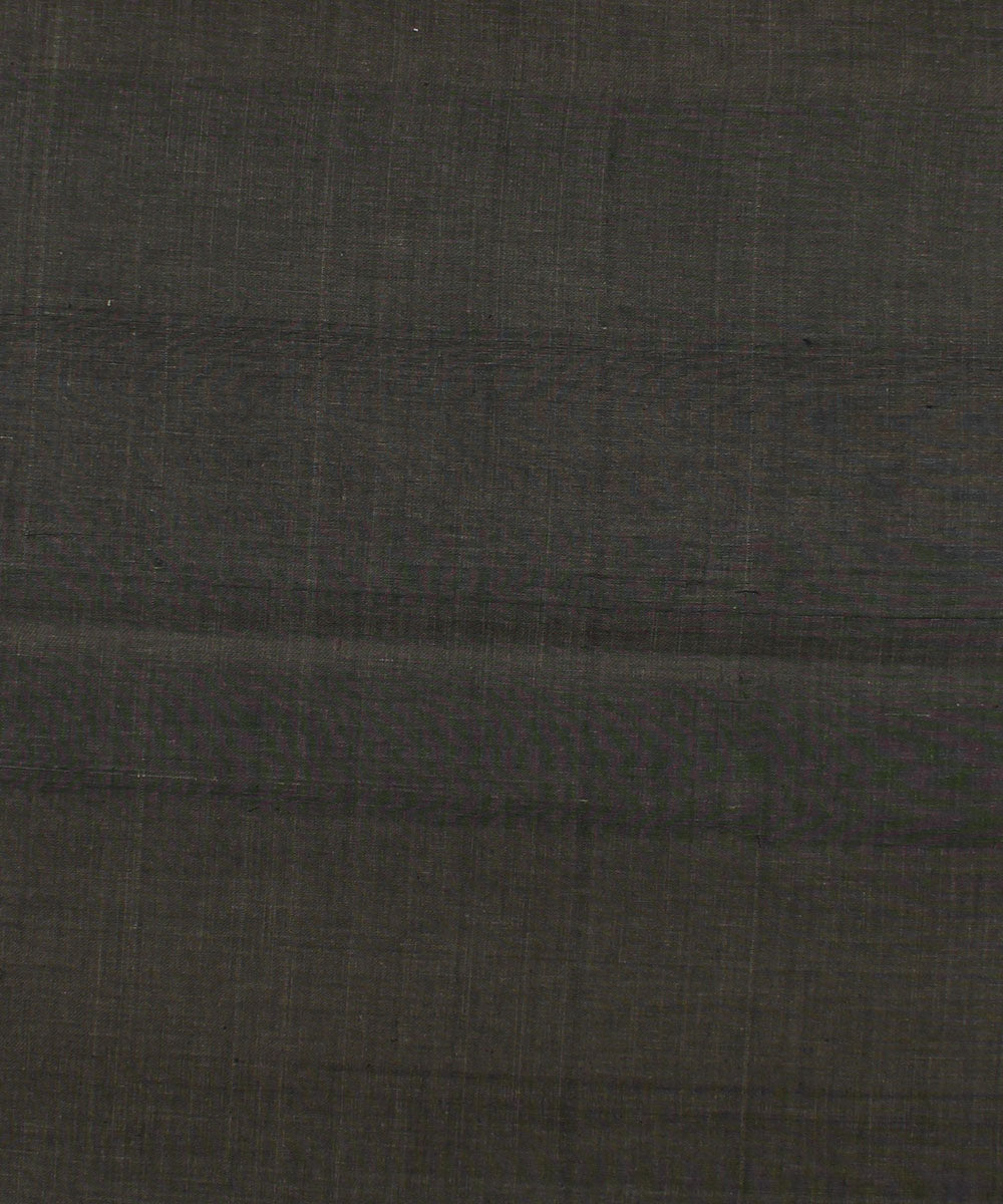 1.1m Grey Brown Mangalagiri Handloom Cotton Fabric