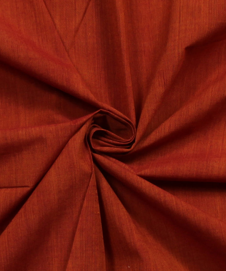 0.5m Red orange mangalgiri handwoven cotton fabric
