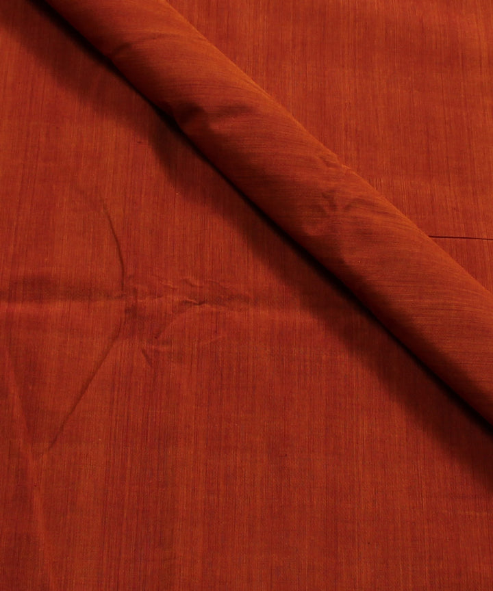0.5m Red orange mangalgiri handwoven cotton fabric