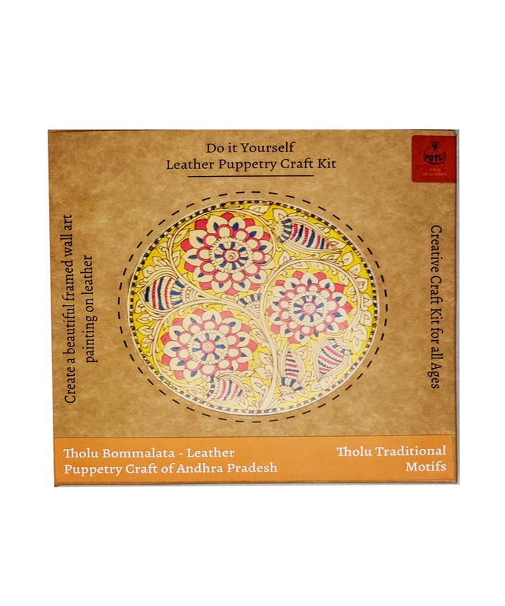 DIY wall art leather puppetry painitng kit kalamkari pattern