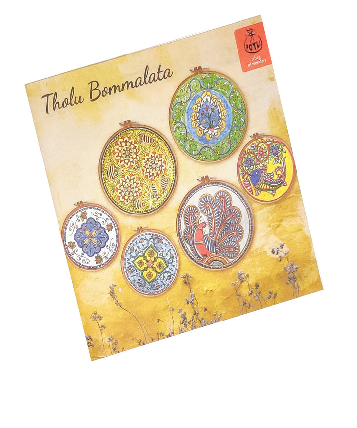 DIY wall art leather puppetry painitng kit kalamkari pattern