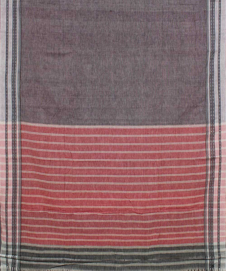 Light Grey Hubli Handloom Cotton Saree