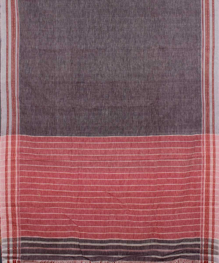 Handloom Light Grey Hubli Cotton Saree