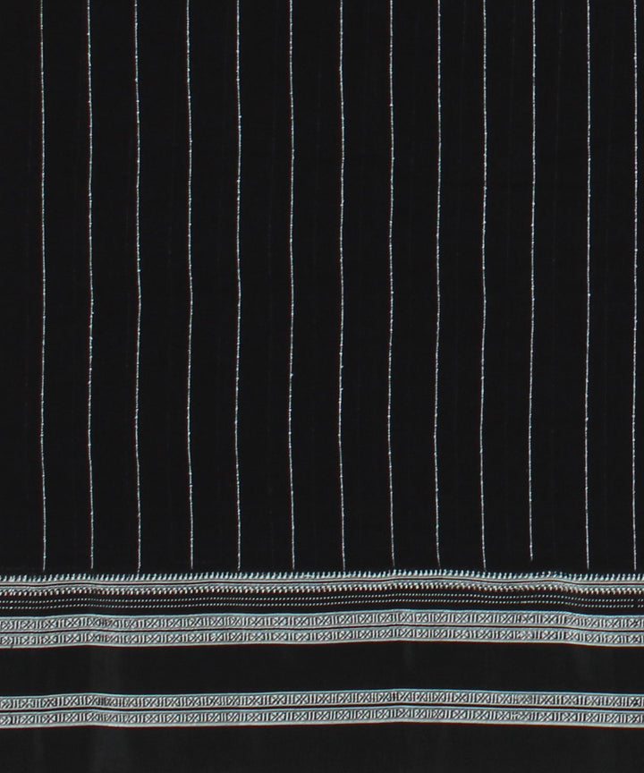 Cool black red handwoven cotton art silk gayatri border ilkal saree
