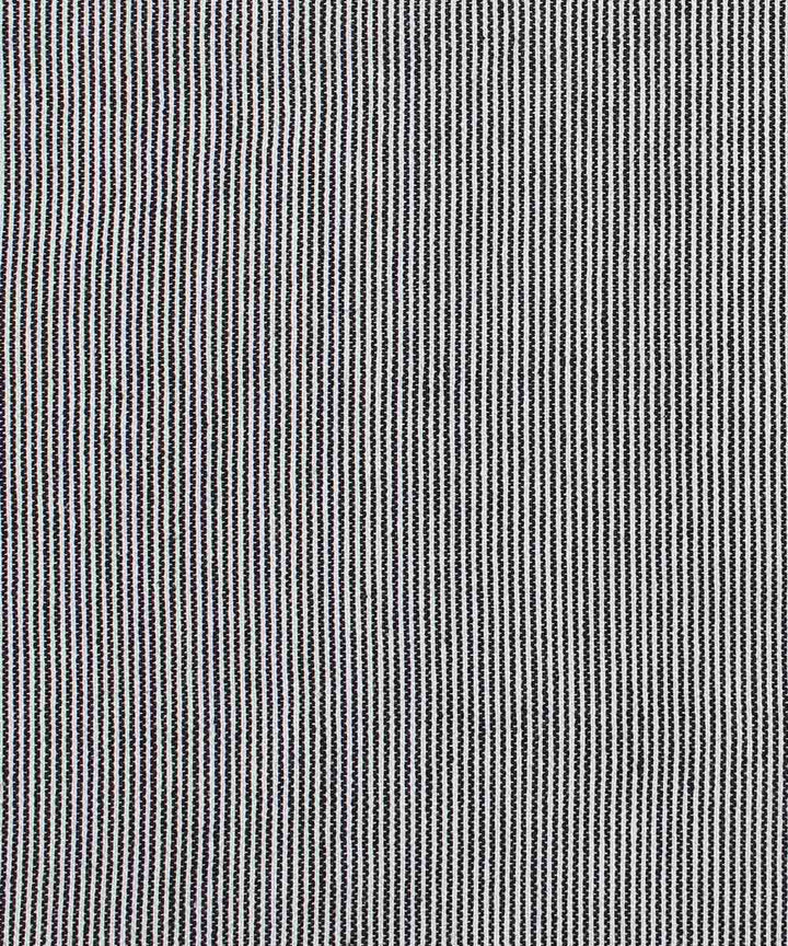 1m Black Striped Handspun Handwoven Fabric