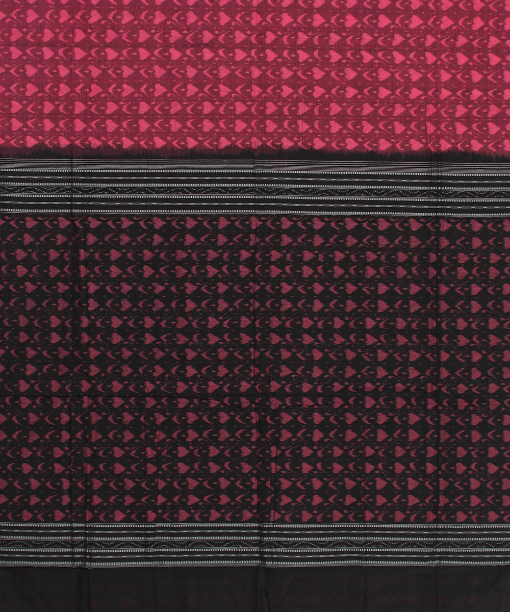 Sambalpuri Handloom Cotton Pink Saree