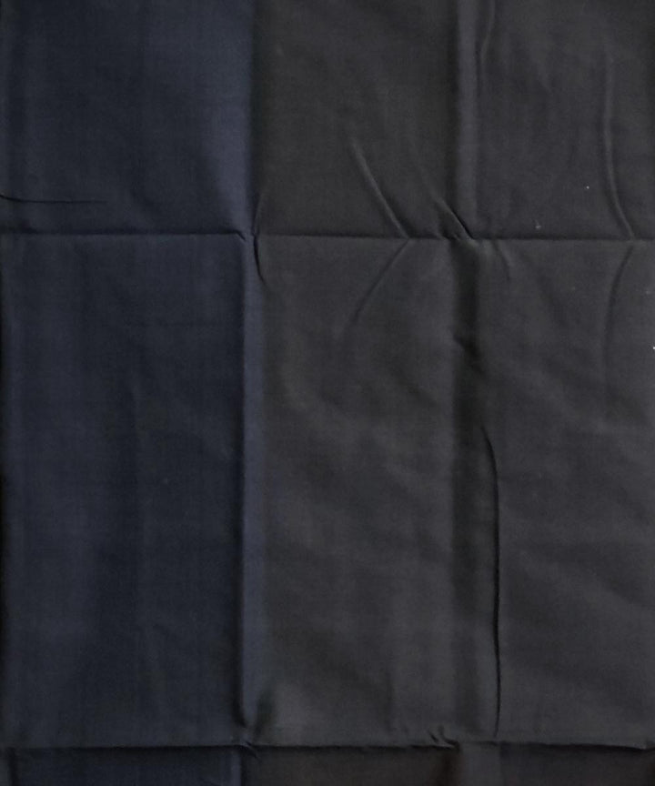 Orange black handwoven cotton sambalpuri saree