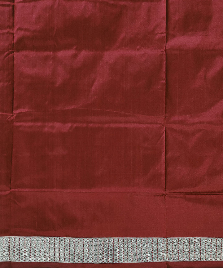 Beige handwoven silk bomkai saree