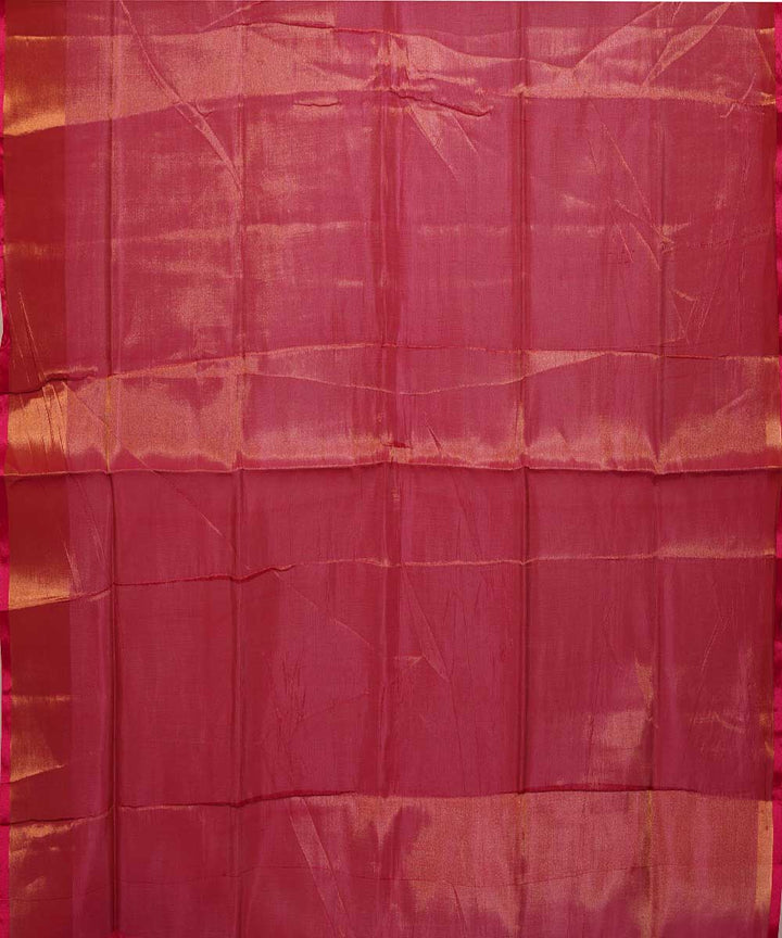 Sky blue red handwoven uppada silk saree