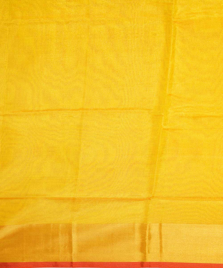 Yellow orange handwoven uppada silk saree