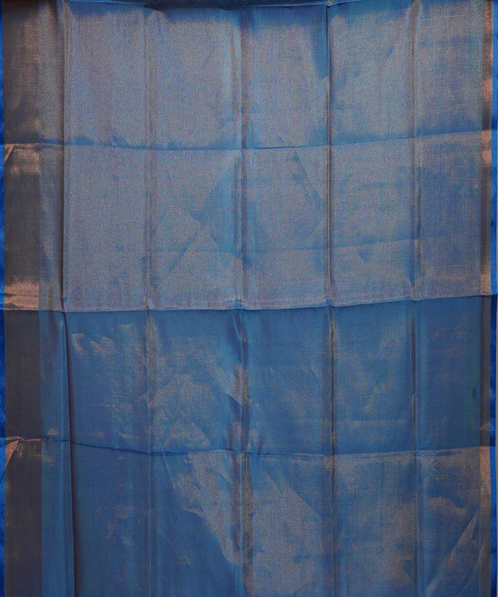 Yellow sky blue handwoven uppada silk saree