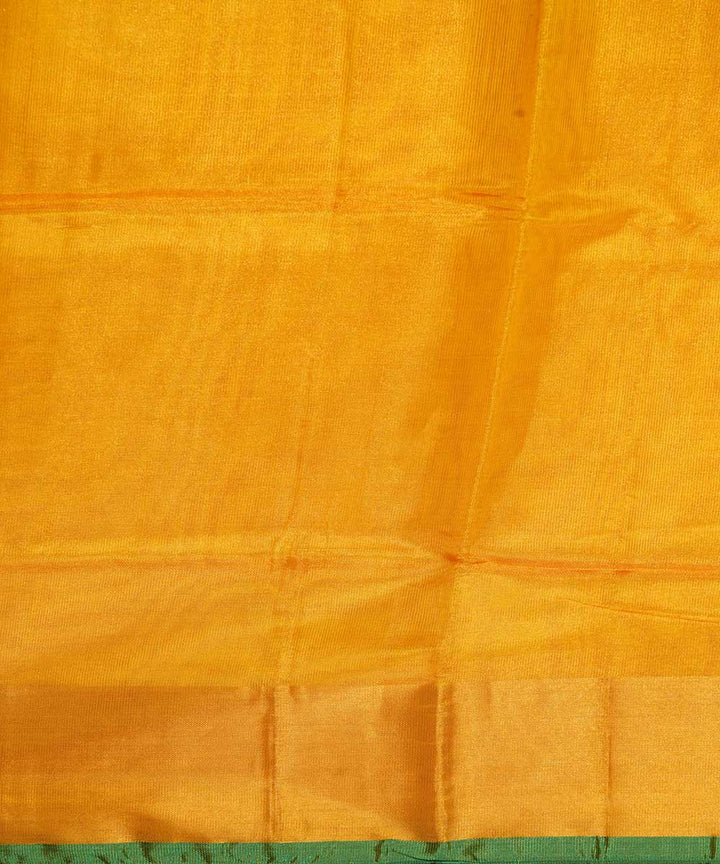 Yellow green handloom uppada silk saree