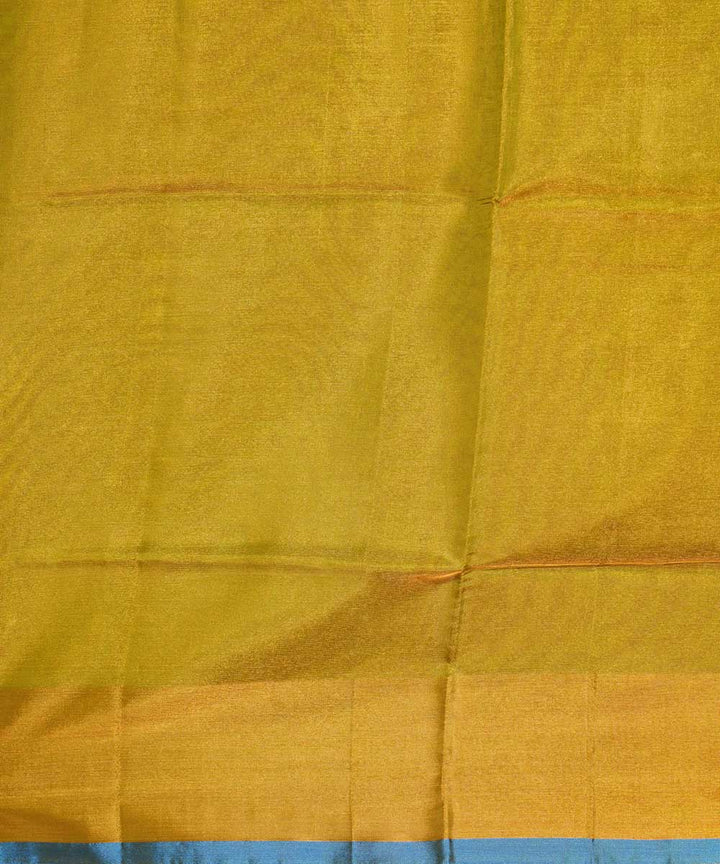 Yellow blue handloom uppada silk saree