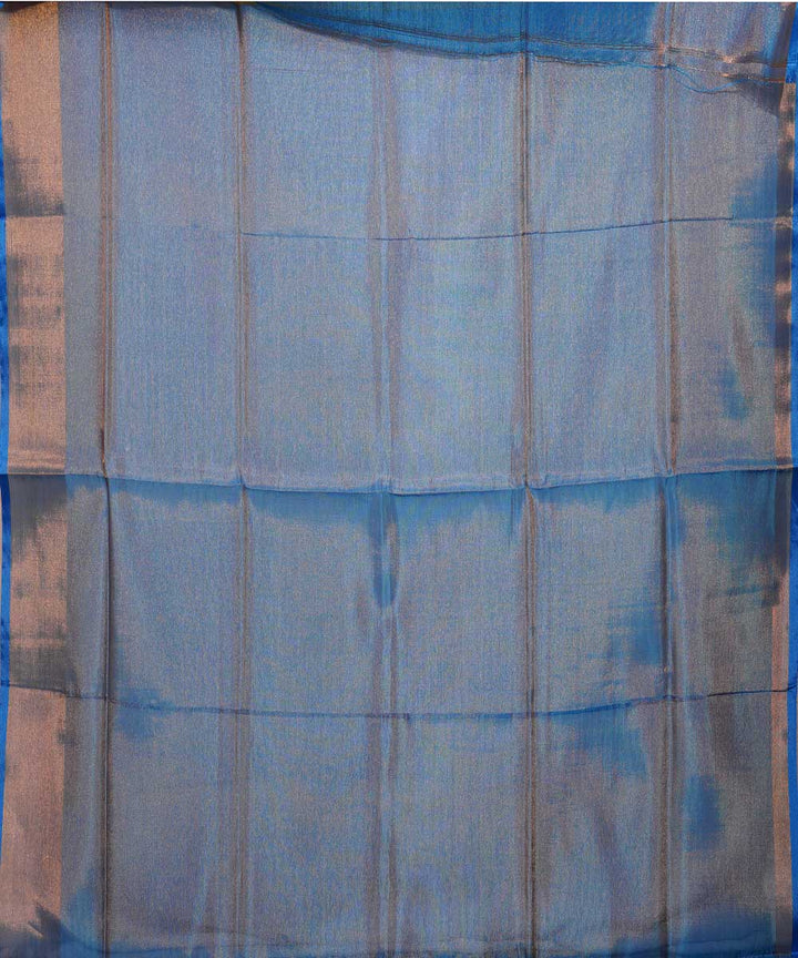 Yellow blue handloom uppada silk saree